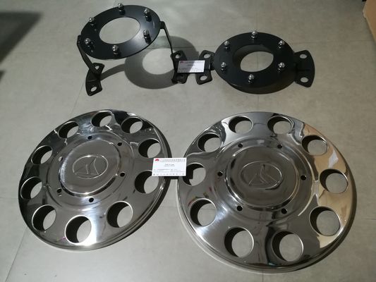 Enjoliveurs de remorque de haute performance, couvertures de chapeaux de hub de camion d'acier inoxydable fournisseur